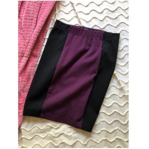 3/$10 - BCBG - Purple Colorblock Pencil Skirt